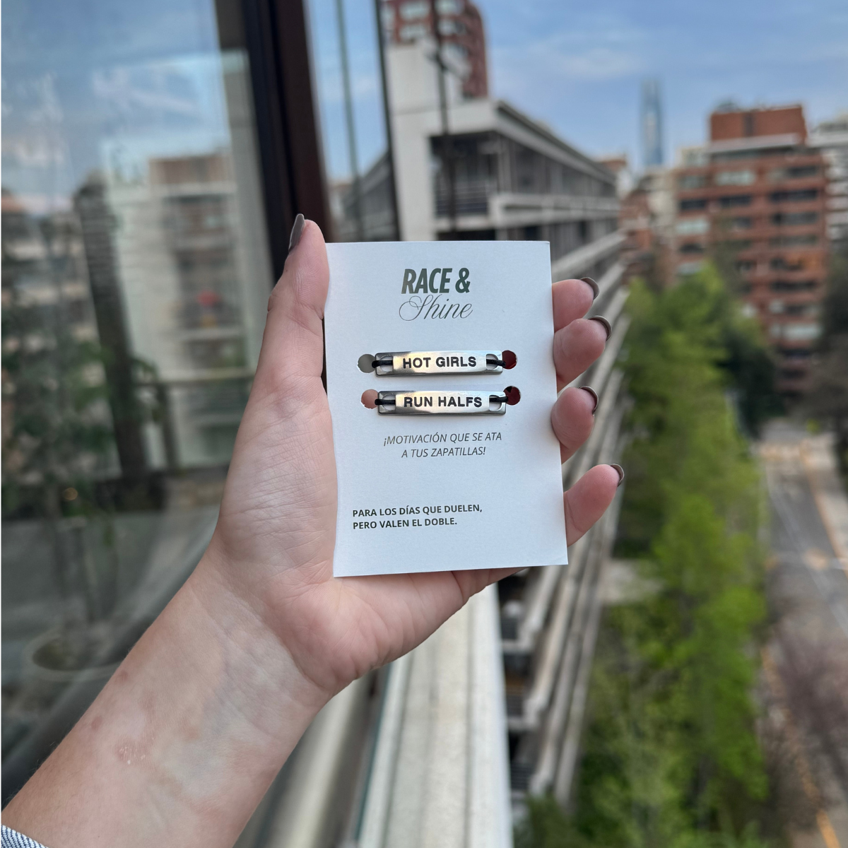 "HOT GIRLS RUN HALFS" - Shoe tag