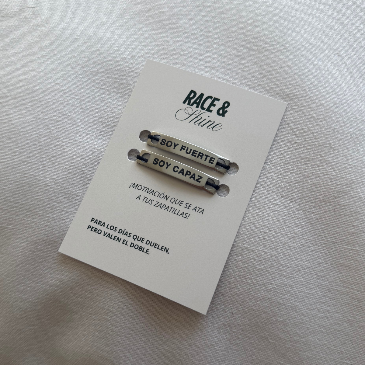"SOY FUERTE - SOY CAPAZ" - Shoe tag