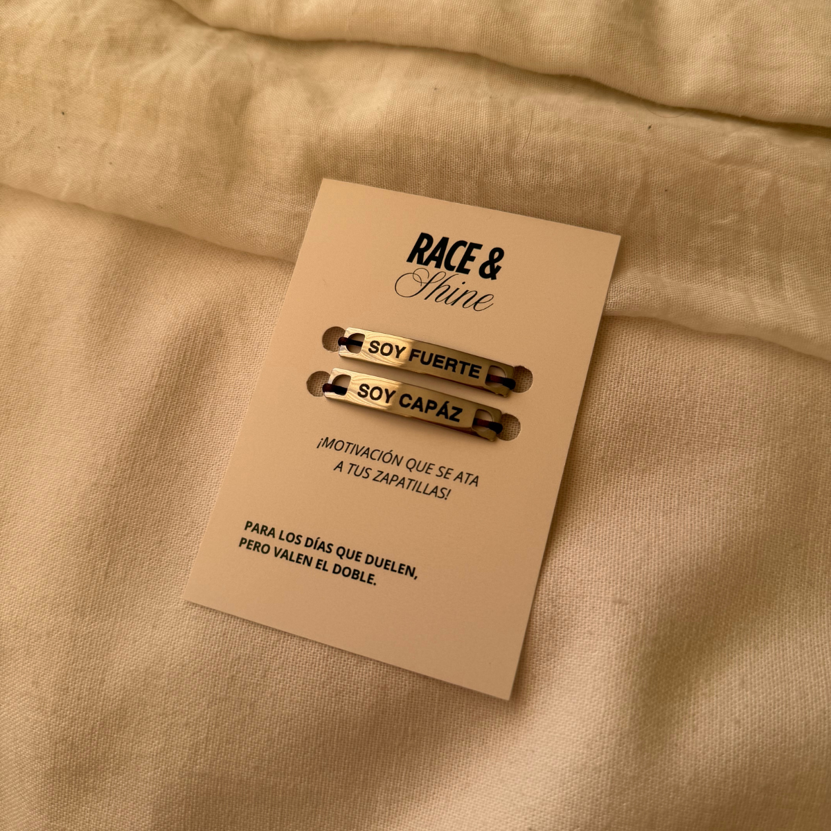"SOY FUERTE - SOY CAPAZ" - Shoe tag
