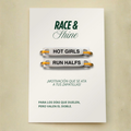 "HOT GIRLS RUN HALFS" - Shoe tag