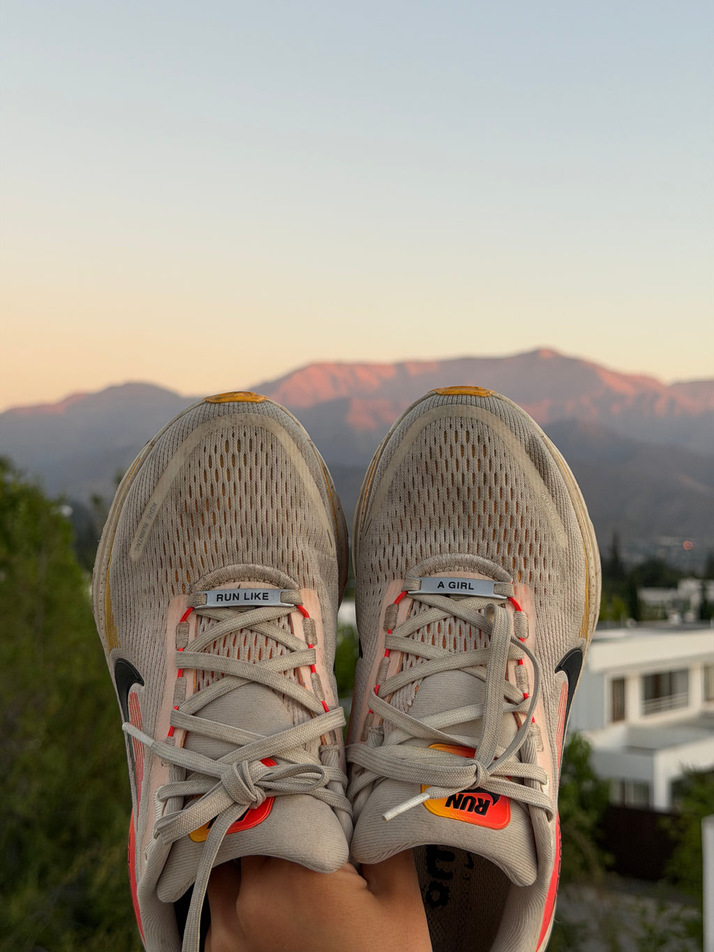 "RUN LIKE A GIRL" - Shoe tag